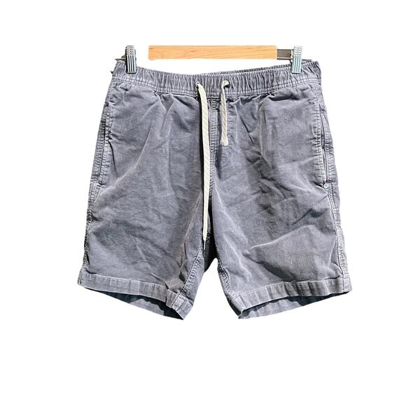Vuori Optimist Charcoal Gray Corduroy Men's Activewear Shorts Size Medium - Picture 1 of 4